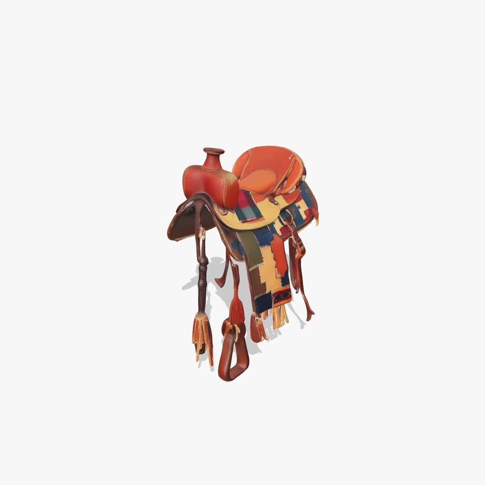 Vintage Patchwork Saddle model pack